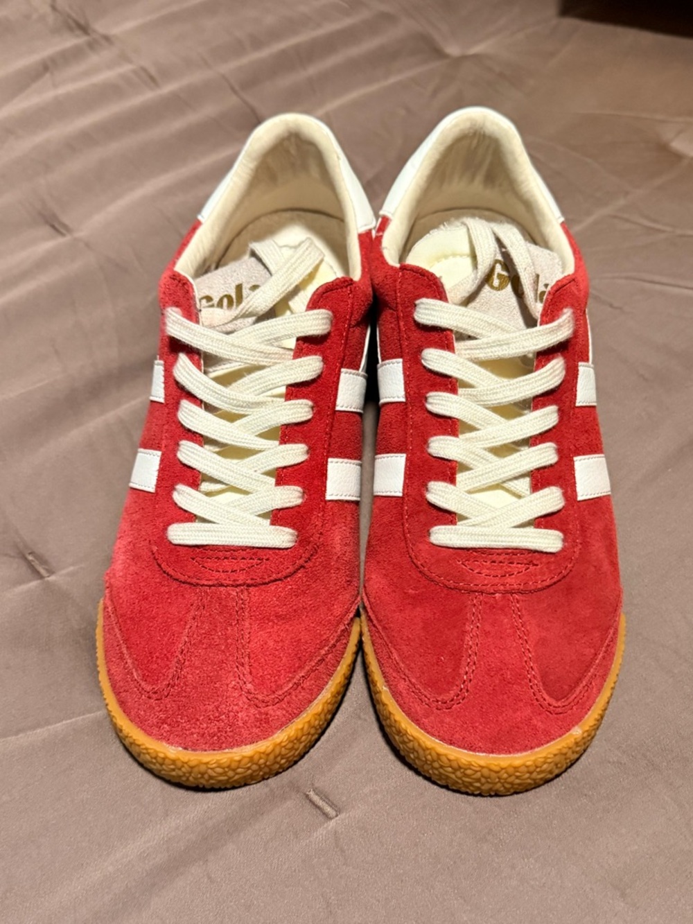 Gola Deep Red/White Trainer Box